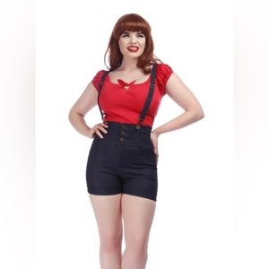 Collectif Nomi Suspender Shorts